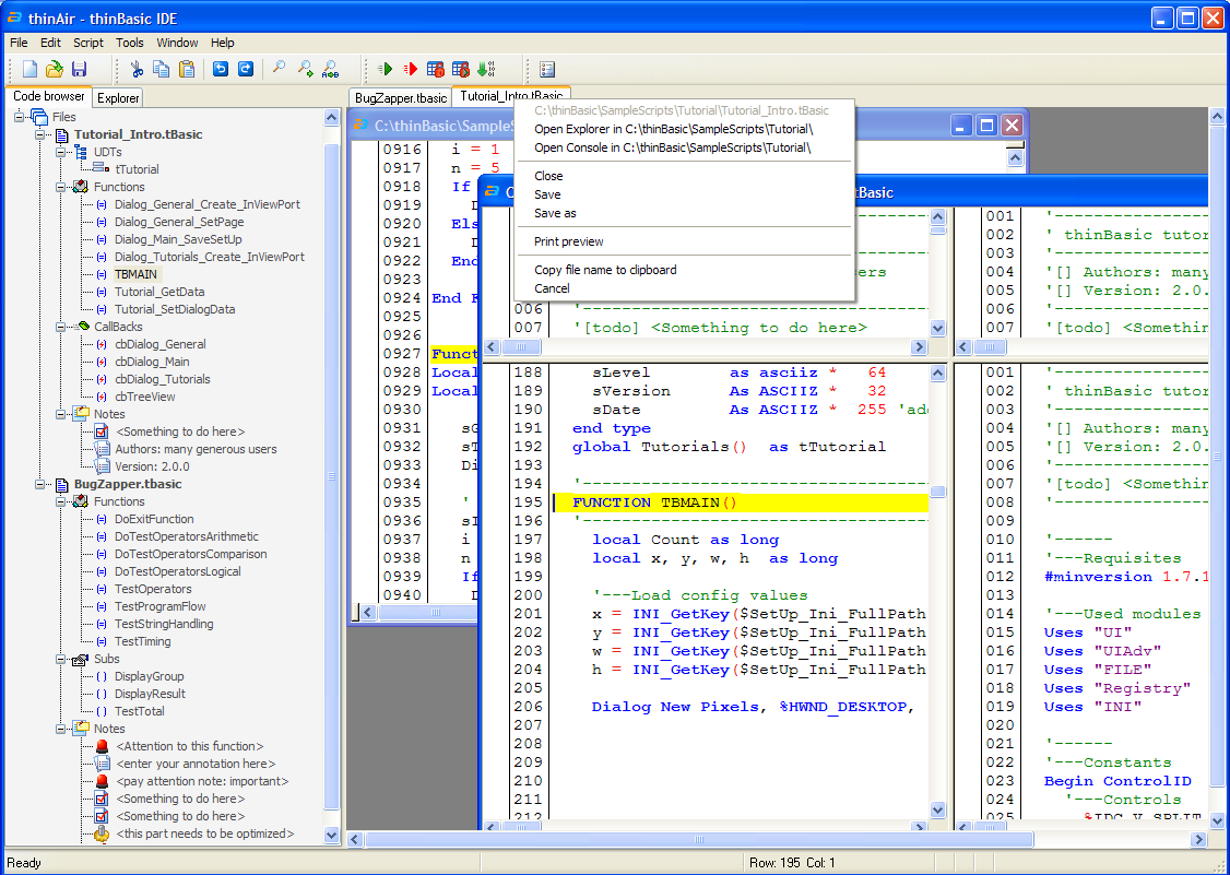 ThinBasic programming language